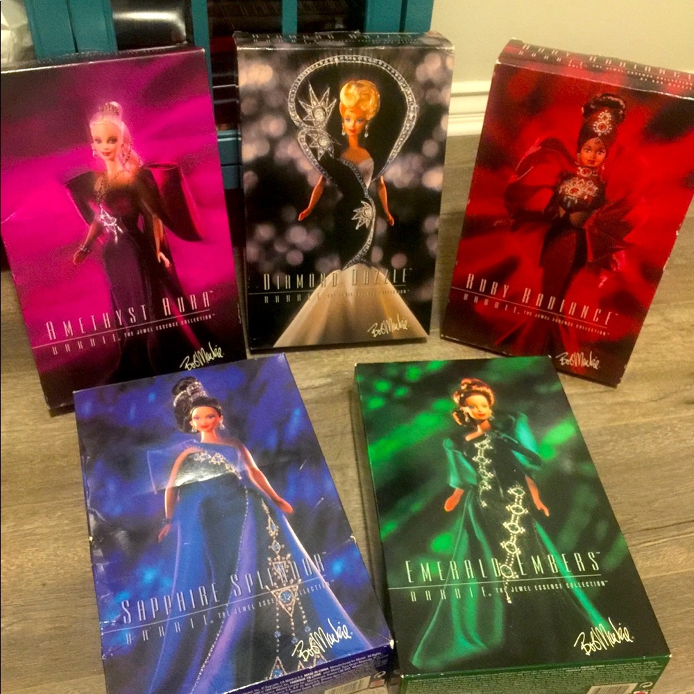 Complete Bob Mackie Jewel Collection Barbies